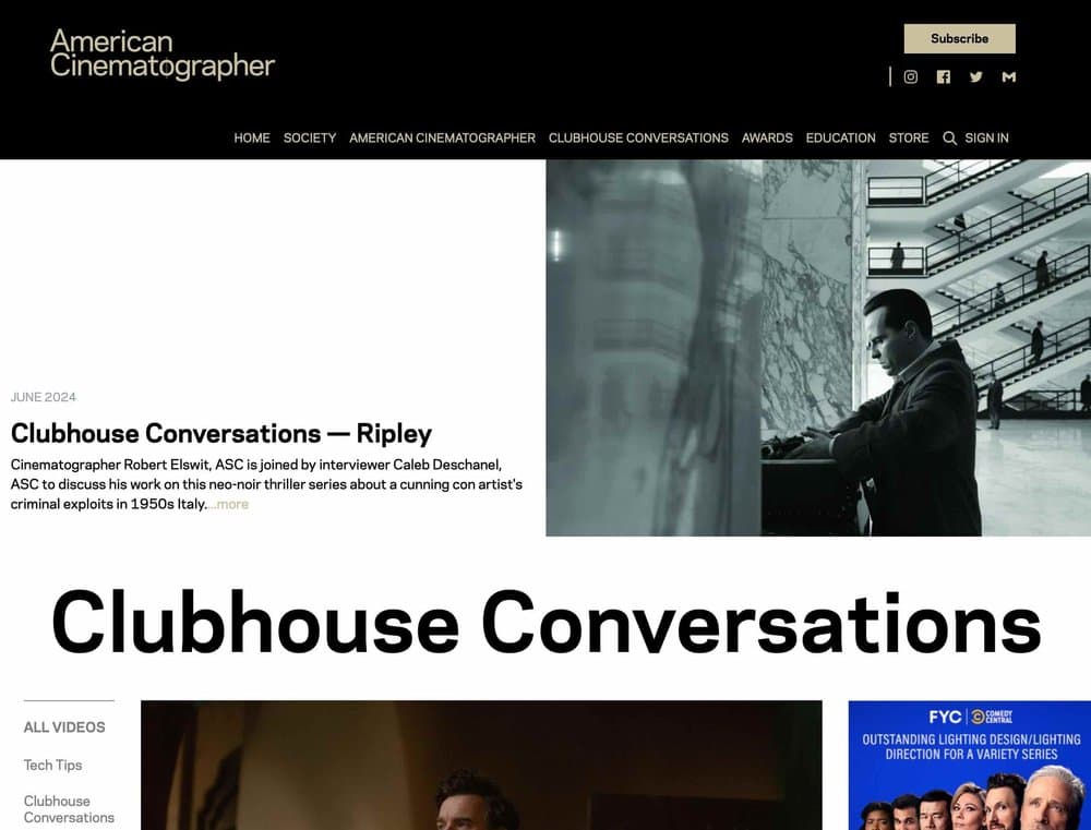 American Cinematographer screenshot