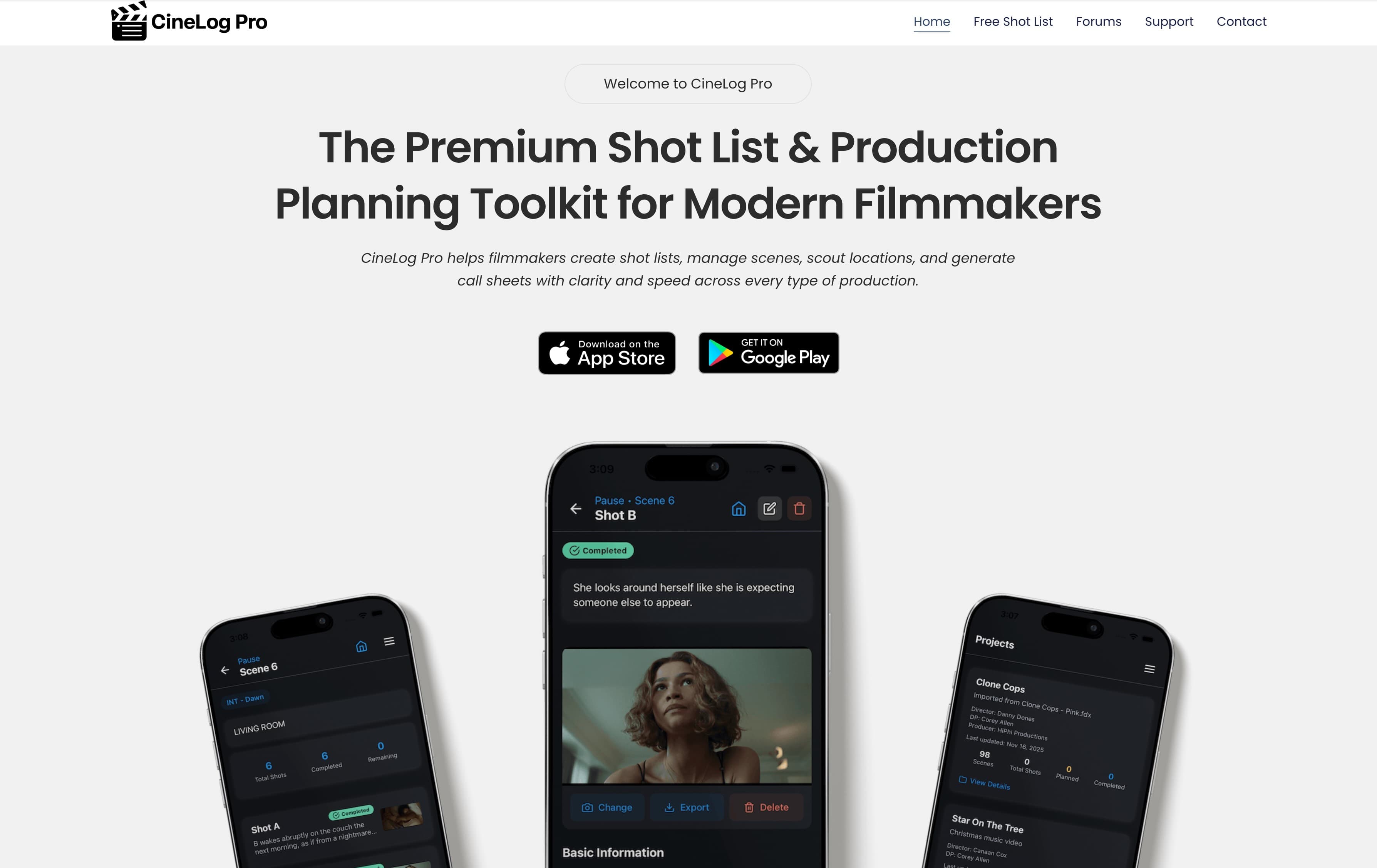 CineLog Pro screenshot